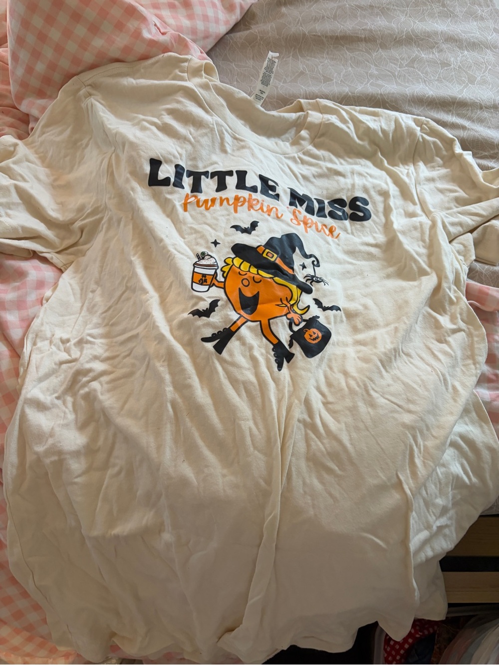 Bella Canvas Cream 'Little Miss Pumpkin Spice' Graphic Tee